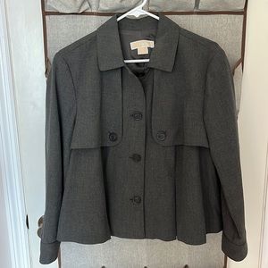 Michael Kors Derby Jacket Cropped Stretch Blazer